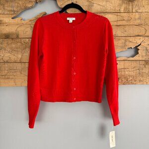 NWT Macy’s On 34th Chic Women’s Crewneck, Long-Sleeve Cardigan, Size Medium